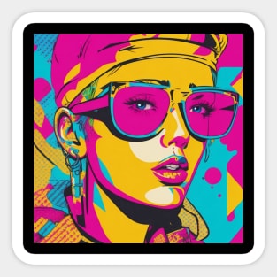 Pop Art Extravaganza - Colorful Prints that Pop Sticker